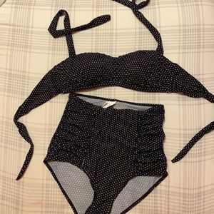 Polka dot swim set